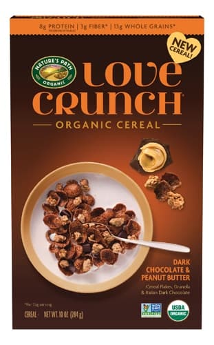 Nature'S Path Love Crunch Organic Cereal Dark Chocolate & Peanut Butter