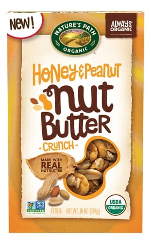 Nature'S Path Organic Cereal Nut Butter Honey & Peanut Crunch
