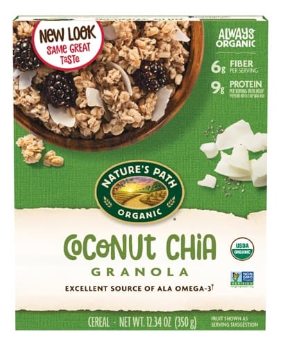 Nature'S Path Organic Chia Granola Cereal Coconut Chia