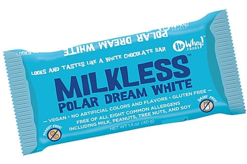 No Whey Foods Milkless Chocolate Bar Vegan & Gluten Free Polar Dream White