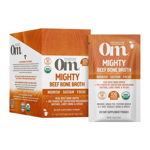 Om Mushroom Mighty Beef Bone Broth Drink Mix