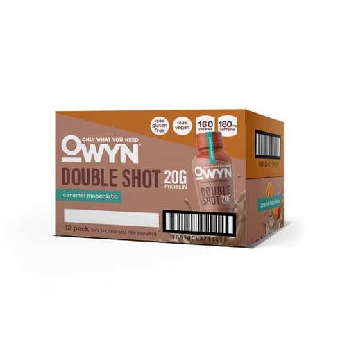 Owyn Double Shot Non Dairy Protein Coffee Shakes Caramel Macchiato