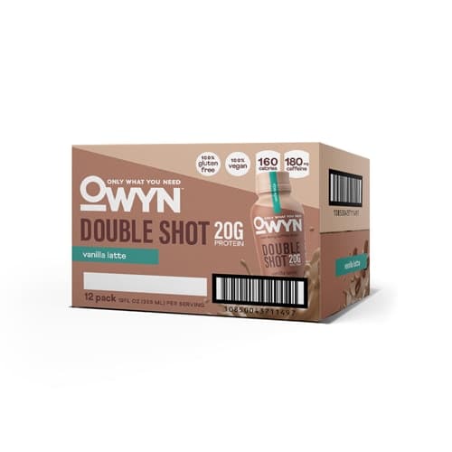 Owyn Double Shot Non Dairy Protein Coffee Shakes Vanilla Latte