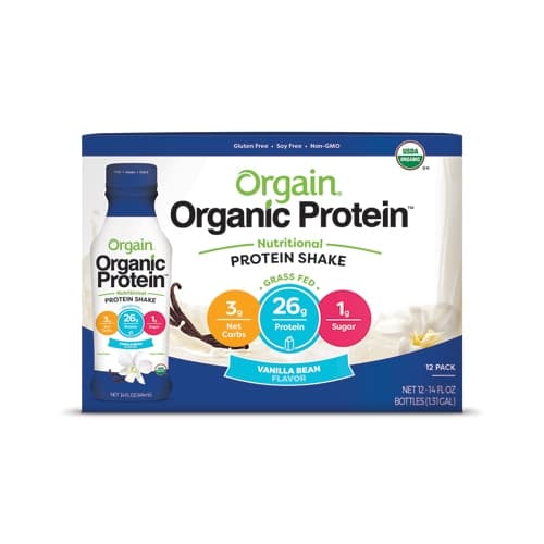 Orgain Organic Protein Nutritional Protein Shake Vanilla Bean