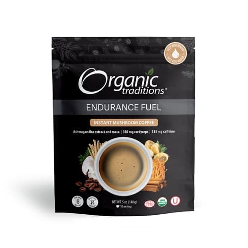 Organic Traditions Instant Mushroom Coffee - Endurance Fuel