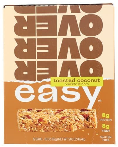 Over Easy Oat Bar Soft & Chewy Soy Free Gluten Free Toasted Coconut