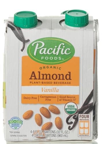 Pacific Foods Organic Almond Non-Dairy Beverage Vanilla