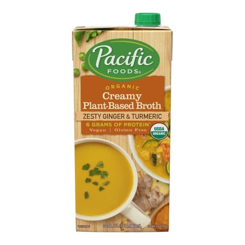 Pacific Foods Organic Creamy Plant-Based Broth Zesty Ginger & Turmeric