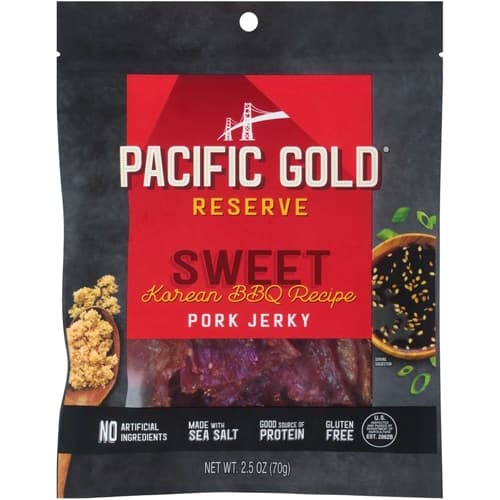 Pacific Gold Reserve Pork Jerky Sweet Korean Bbq