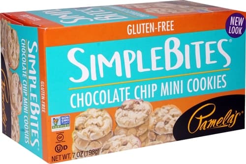 Pamela'S Products Simple Bites Mini Cookies Gluten & Dairy Free Chocolate Chip