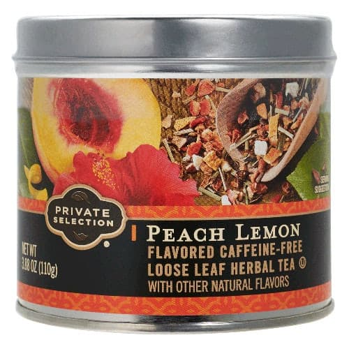 Private Selection Peach Lemon Loose Leaf Herbal Tea