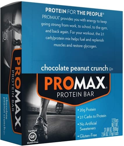 Promax Gluten Free Protein Bar Chocolate Peanut Crunch