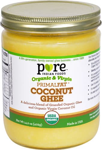 Pure Indian Foods Organic & Virgin Primalfat Coconut Ghee