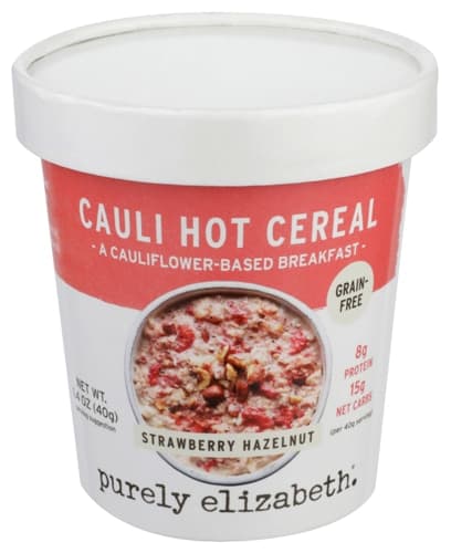 Purely Elizabeth Cauli Hot Cereal Cup Strawberry Hazelnut