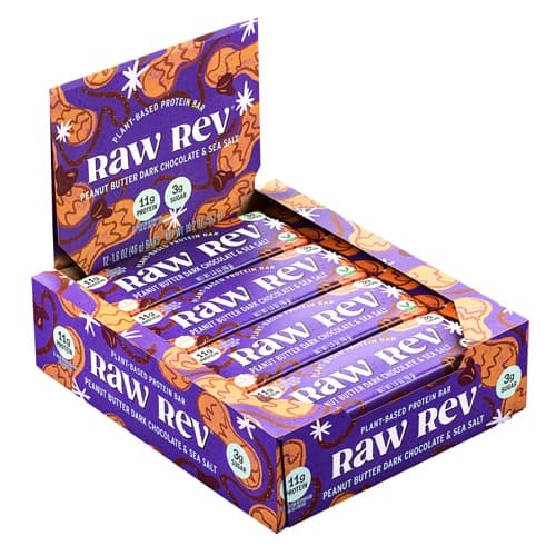 Raw Rev Glo Bar With Raw Superfoods Peanut Butter Dark Chocolate & Sea Salt