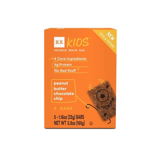Rxbar Kids Protein Snack Bar Peanut Butter Chocolate Chip