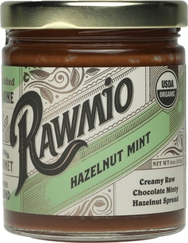 Rawmio Organic Creamy Raw Chocolate Minty Hazelnut Spread Mint