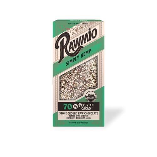 Rawmio Organic Raw Chocolate Bark Simply Hemp