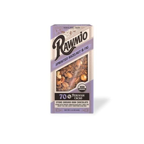 Rawmio Organic Raw Chocolate Bark Sprouted Hazelnut & Fig
