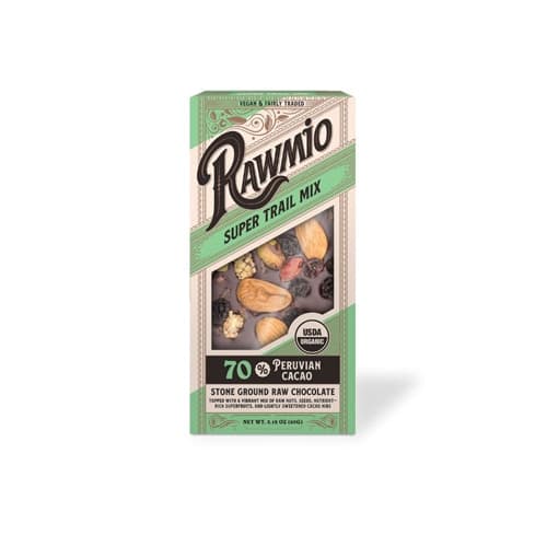 Rawmio Organic Raw Chocolate Bark Super Trail Mix