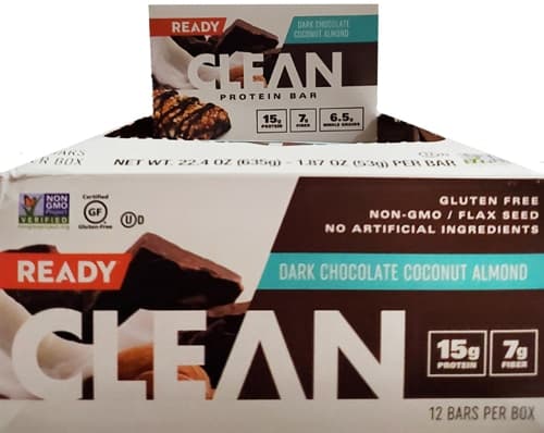 Ready Nutrition Clean Protein Bars Dark Chocolate Coconut Almond