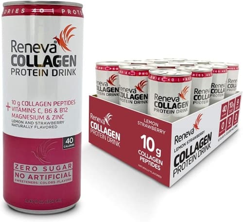 Reneva Collagen Protein Drink Lemon Strawberry