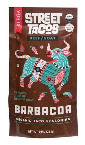 Riega Foods Street Tacos Organic Taco Seasoning Barbacoa