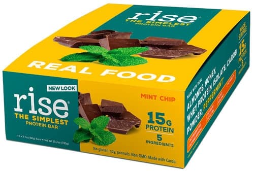 Rise Foods Whey Protein Bar Gluten Free Mint Chip