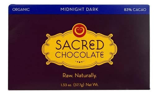 Sacred Chocolate Rectangular Bar Midnight Dark