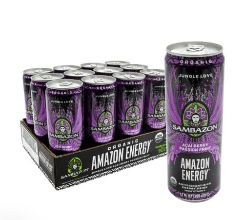 Sambazon Organic Amazon Energy Drink Acai Berry Passion Fruit
