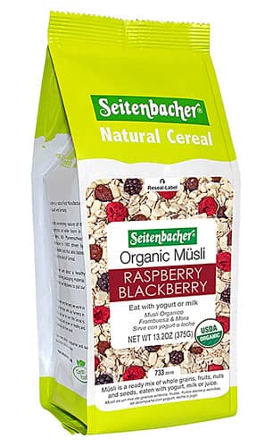 Seitenbacher Natural Cereal Musli Raspberry Blackberry #