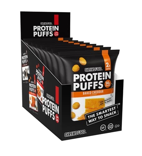 Shrewd Food Protein Puffs Baked Cheddar