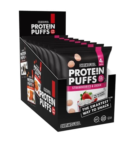 Shrewd Food Protein Puffs Strawberries & Cream