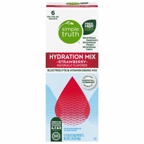 Simple Truth Hydration Mix Strawberry Electrolyte & Vitamin Drink Mix