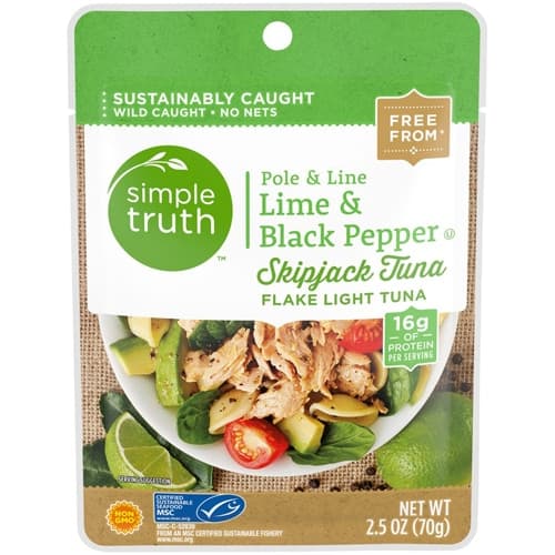 Simple Truth Pole & Line Skip Jack Tuna Lime & Black Pepper