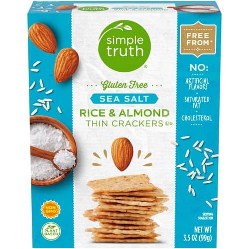 Is it Dairy Free? Simple Truth Gluten Free Sea Salt Rice & Almond Thin Crackers