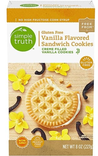 Is it Soy Free? Simple Truth Sandwich Cookies Creme Filled Gluten Free Vanilla
