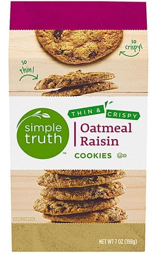 Simple Truth Thin & Crispy Cookies Oatmeal Raisin