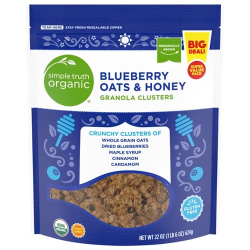 Simple Truth Organic Blueberry Oats & Honey Granola Clusters