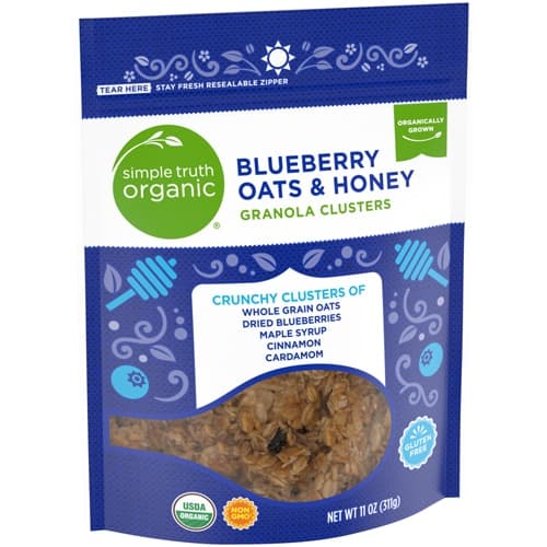Simple Truth Organic Granola Clusters Blueberry Oats & Honey