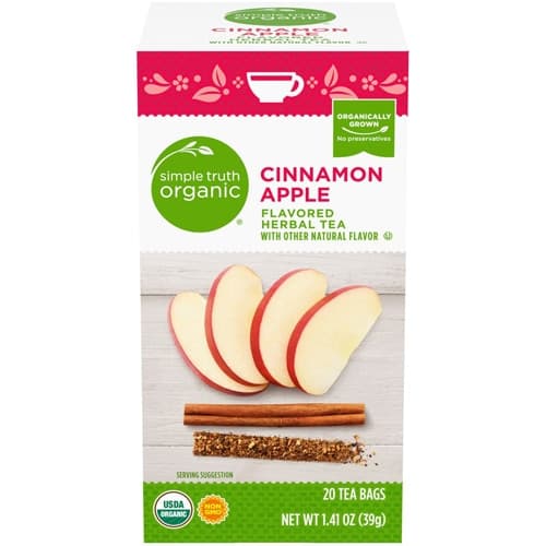 Simple Truth Organic Herbal Flavored Tea Apple Cinnamon
