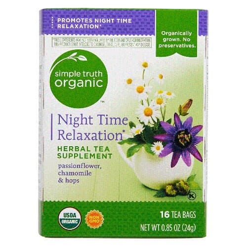 Simple Truth Organic Herbal Tea Supplement Night Time Relaxation