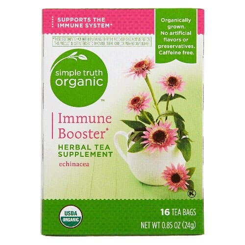 Simple Truth Organic Immune Booster Herbal Tea Supplement Echinacea