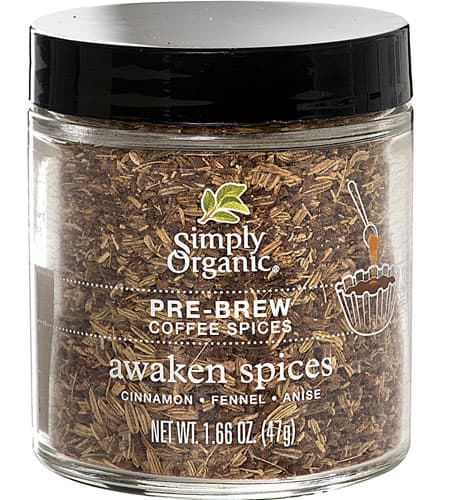 Simply Organic Pre-Brew Coffee Spices Awaken Spices