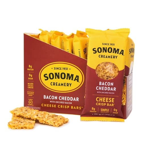 Sonoma Creamery Cheese Crisp Bars Bacon Cheddar