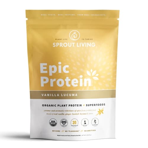Sprout Living Epic Protein - Organic Plant Protein And Superfoods Vanilla Lucuma