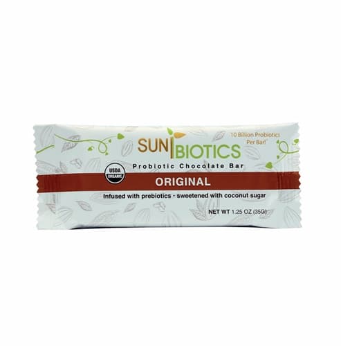 Sunbiotics Organic Probiotic Chocolate Bar Original