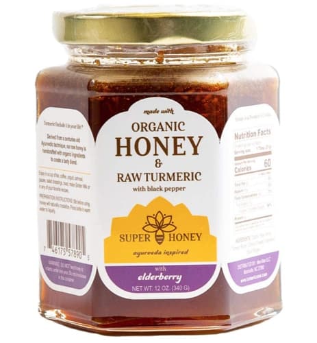 Super Honey Ayurveda Inspired Eucalyptus Turmeric Elderberry Black Pepper Honey