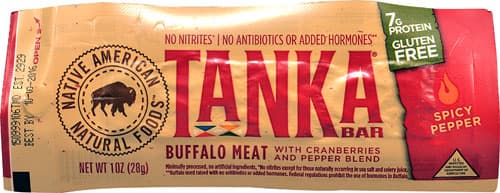 Tanka Bar Buffalo Meat Gluten Free Spicy Pepper