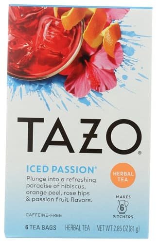 Tazo Caffeine-Free Passion Iced Tea Herbal Tea